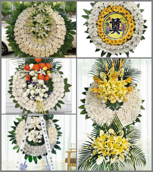 福建南平松溪县渭田镇山镇村花圈速递